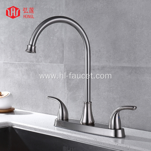 hot selling 8"Inch double handle kitchen faucet